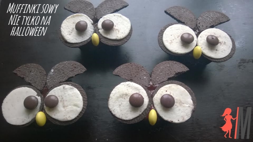 Muffinki sowy – przepis na babeczki czekoladowe