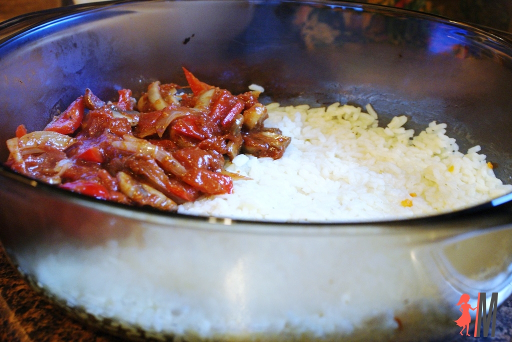 zapiekanka ryżowa z warzywami